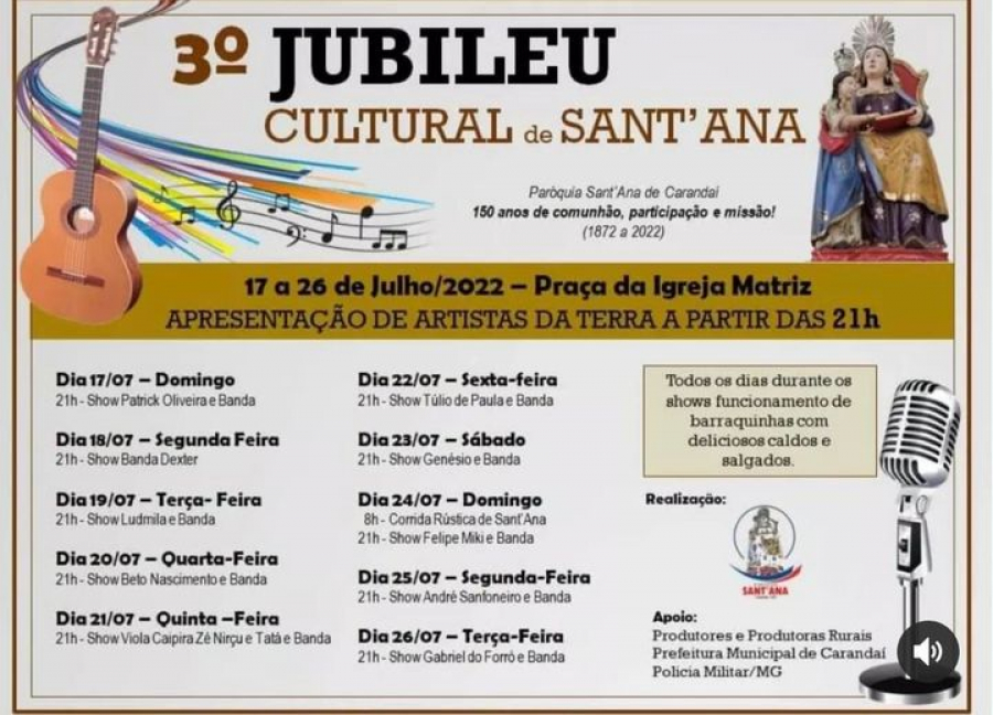 3º Jubileu Cultural de Sant'Ana
